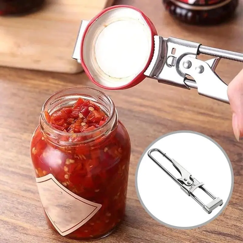 1699103668640 Adjustable Multifunctional Stainless Steel Can Opener - Image 1